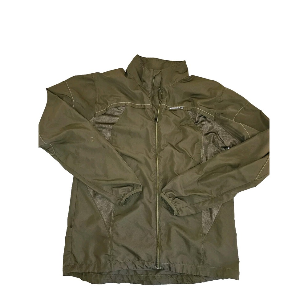 Women Green Merrell Aeroblock Full Zip Jacket Packable Size L